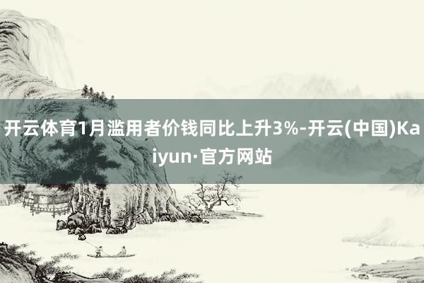 開云體育1月濫用者價錢同比上升3%-開云(中國)Kaiyun·官方網站